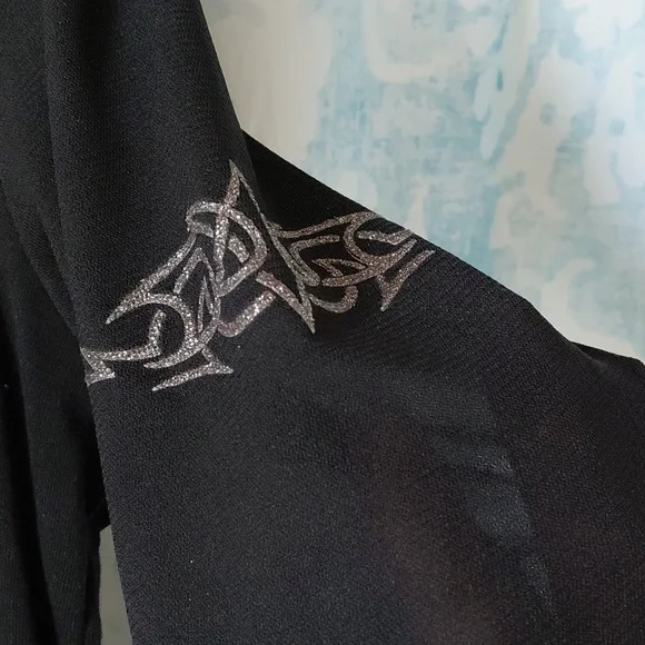 Harley-Davidson Black Tee with Silver Logo - Picture 4 of 6